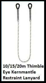 Restraint Kernmantle Rope Lanyard – Thimble Eyes